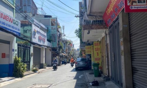 BÁN NHÀ TÂN BÌNH HXH 100M2 2 TẦNG NGANG 5M 5 PN HẺM THÔNG KD  SÁT MT VÕ THÀNH TRANG 8.8 TỶ.